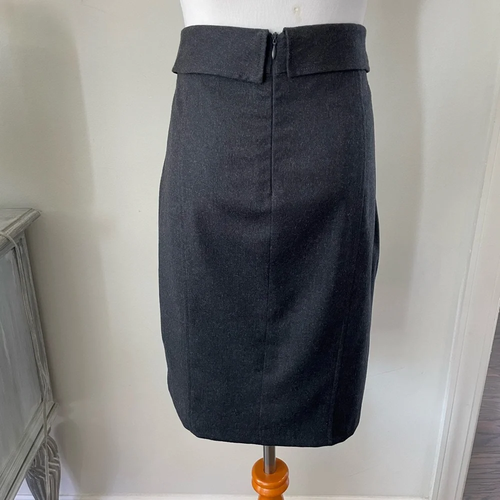 FRANKIE MORELLO MILAN SWEATER FRONT STRETCH WOOL SKIRT